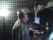 Singer Songwriter Dan Thompson of Canada sings his vocal on music tracks produced at Nashville Trax Recording Studios.